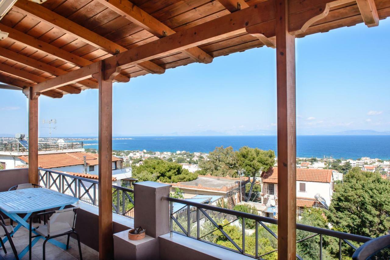 Peris Panoramic Villa Near Athens Airport Paralia  Ngoại thất bức ảnh